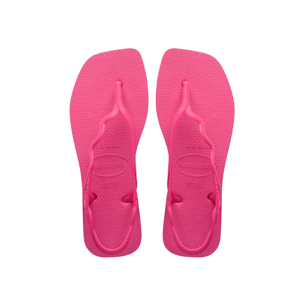 【havaianas 哈瓦仕】涼鞋 Soleil 鑽石切割款 (4148977-5784W)/ 桃紅色/ 37/38