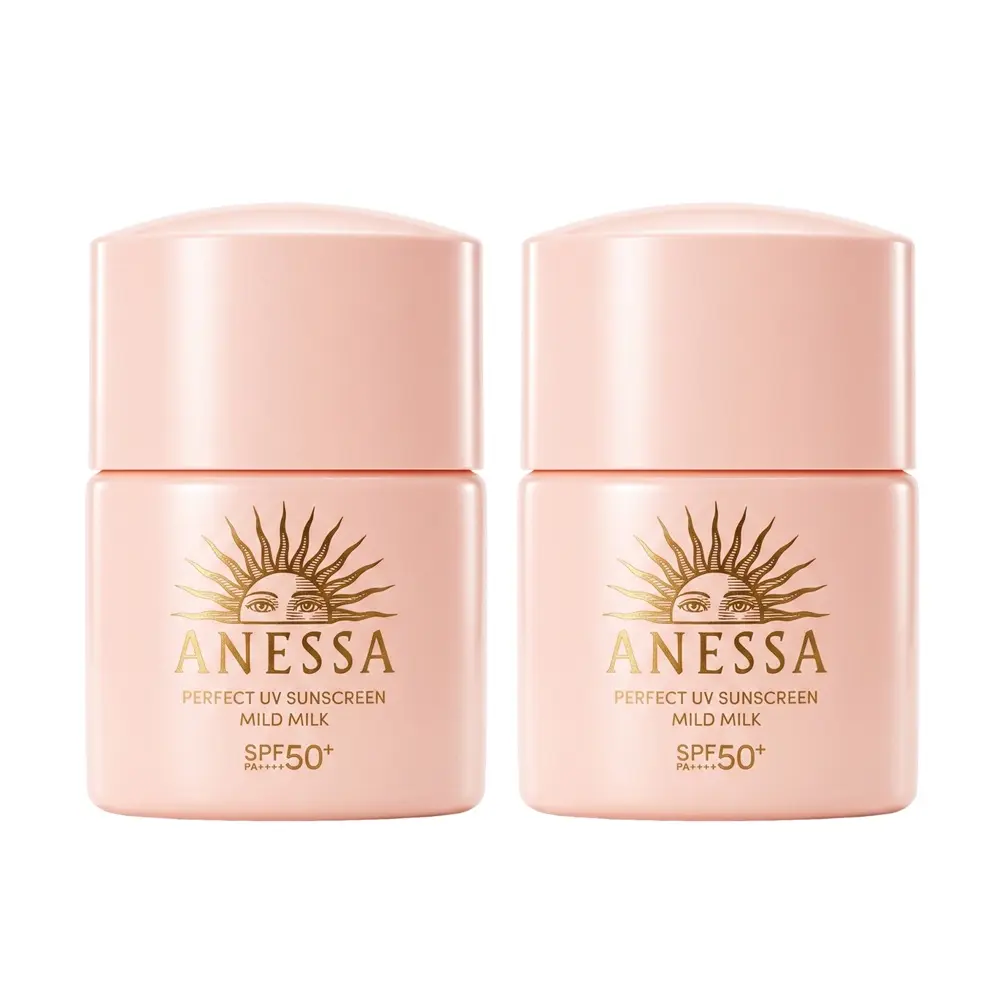 【SHISEIDO 資生堂】安耐曬 輕親柔光敏感肌防曬露NA 12ml 兩入組 公司貨