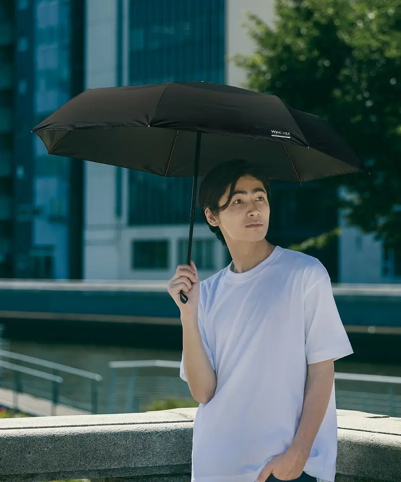 【抗風x大傘面】日本 Wpc. IZA 完全遮光UV100%抗風折傘/ Wind Resistance Black