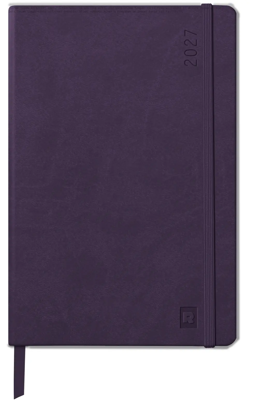 2027法國RHODIA A5 日誌/ 直式週計畫/ 茄子紫