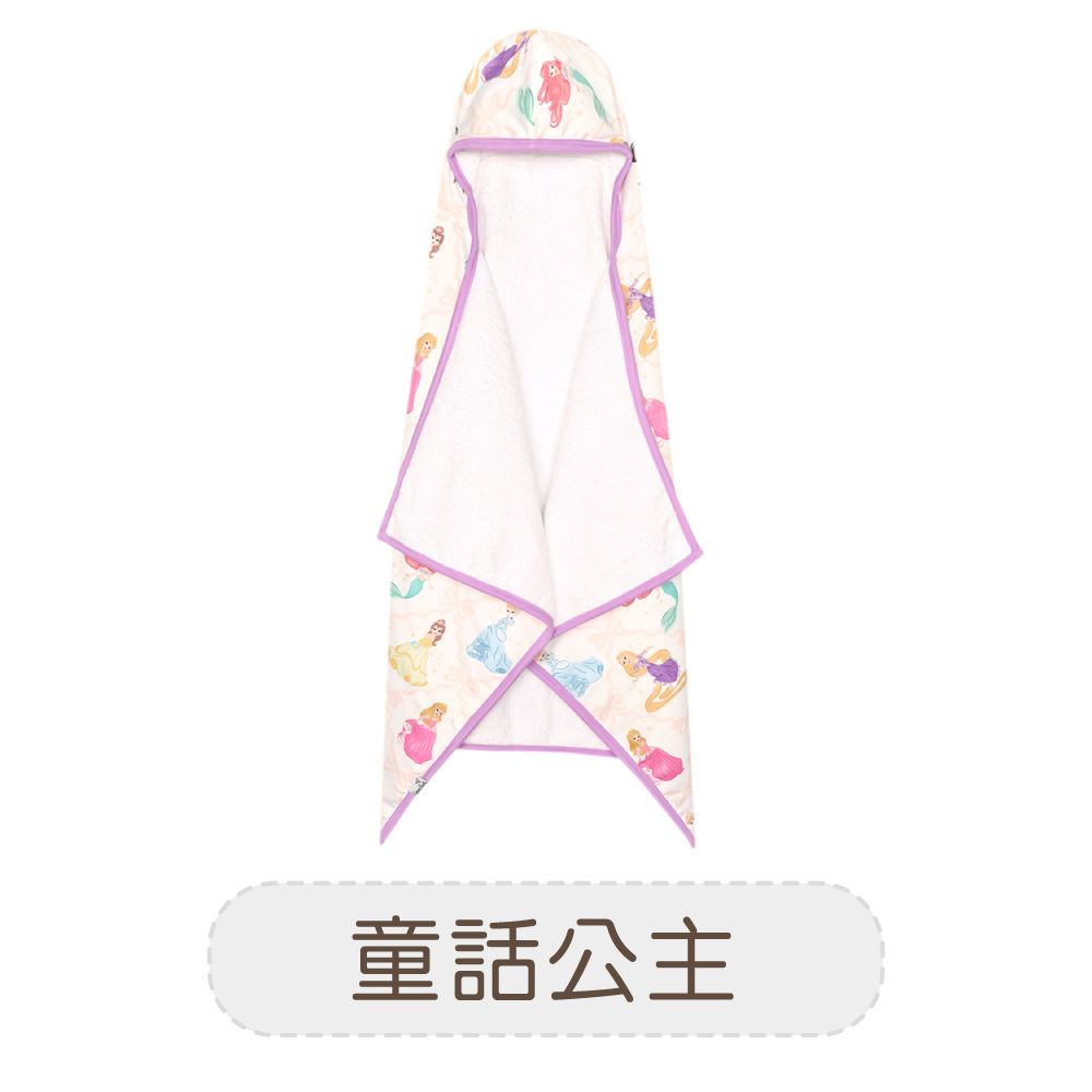 美國Copper Pearl迪士尼系列絲滑柔膚連帽浴巾/ 童話公主