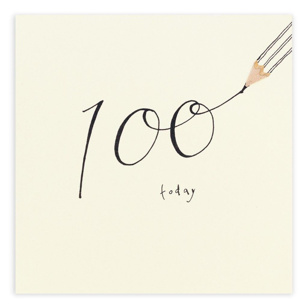 英國 Pencil Shavings 生日卡/ 100th Birthday