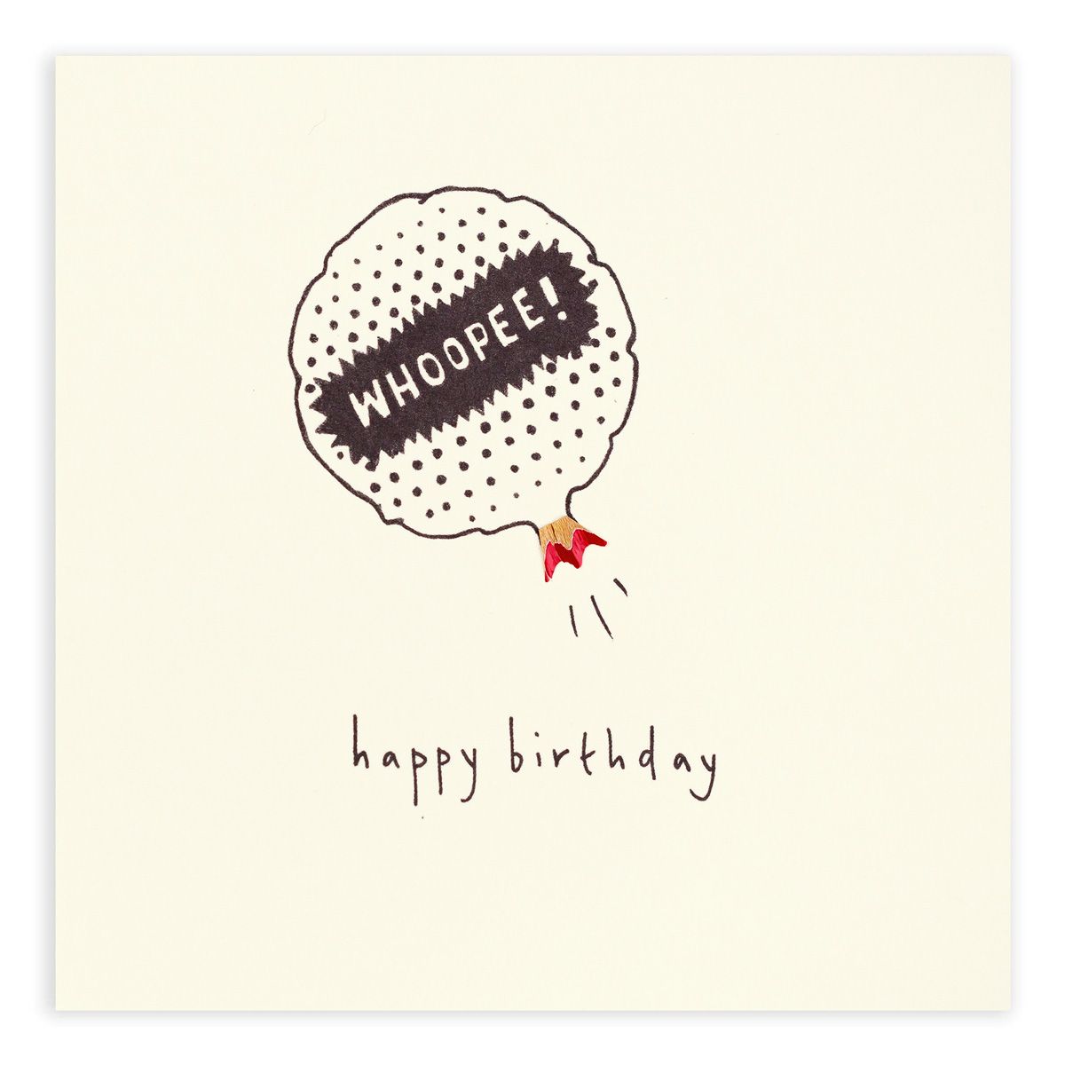 英國 Pencil Shavings 生日卡/ Whoopee