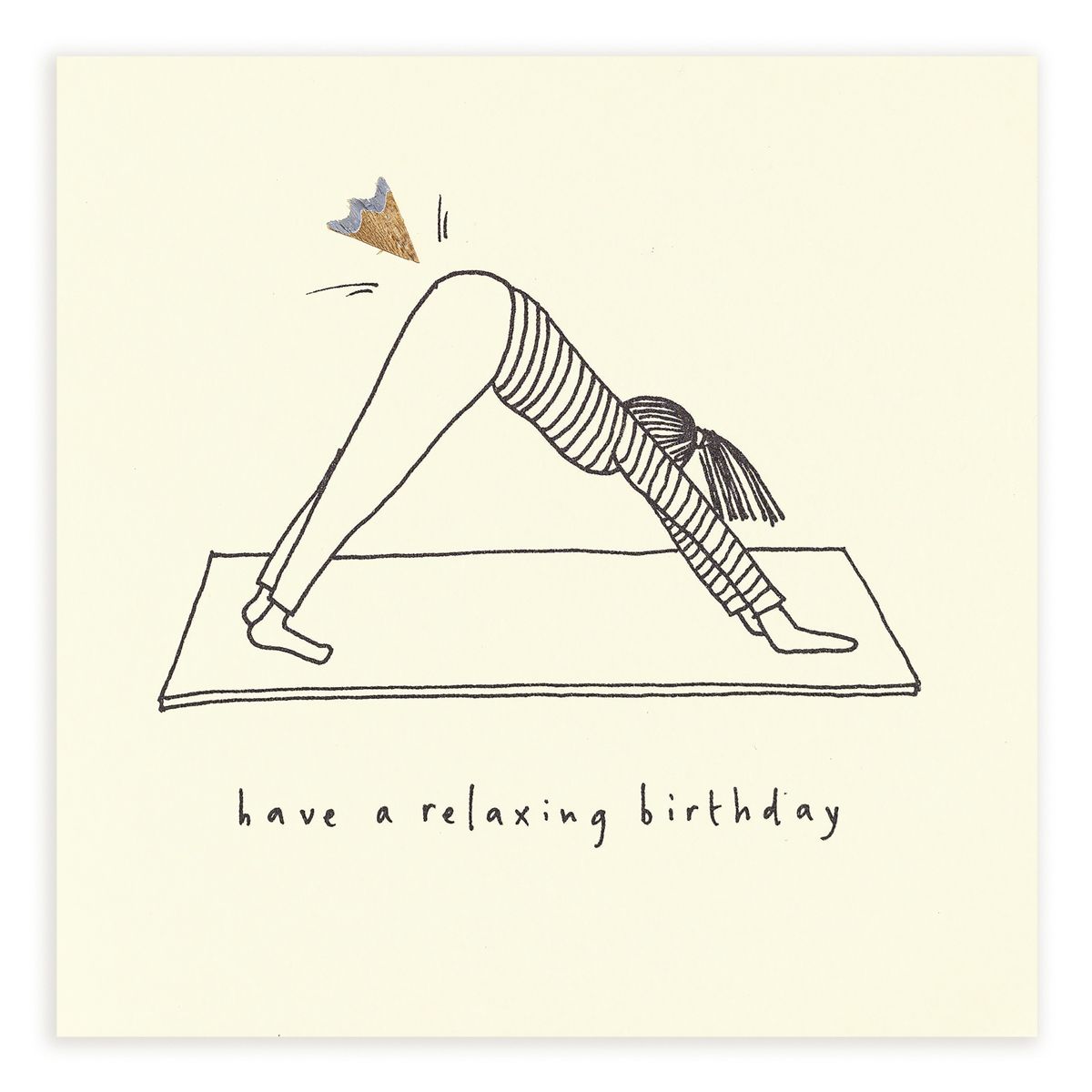 英國 Pencil Shavings 生日卡/ Yoga