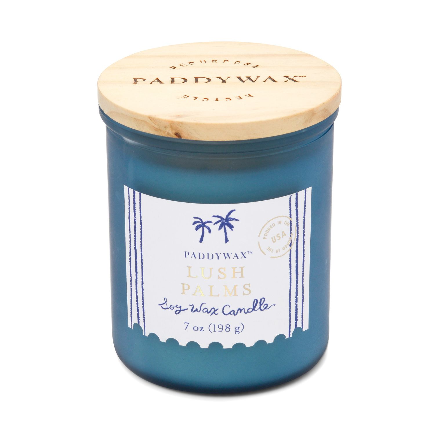 美國 PADDYWAX 藍色海岸系列38小時蠟燭/ 茂綠棕櫚樹/ 7 OZ/ EU