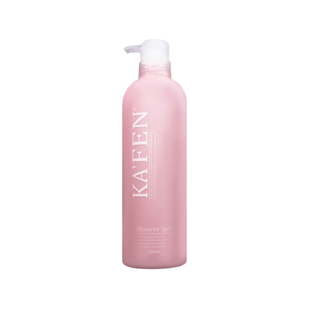 KAFEN  美肌香水沐浴乳760ml -花漾柔情(粉)