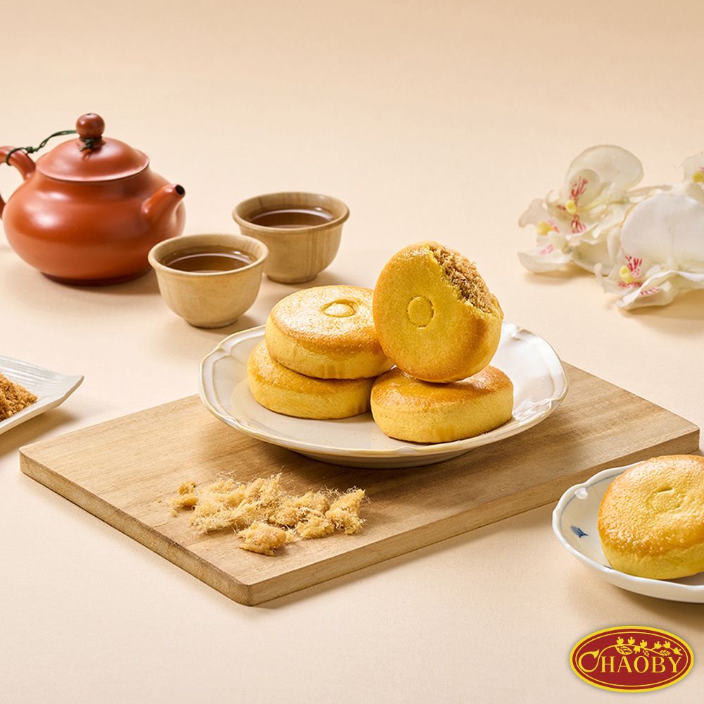 【超比食品】真台灣味-原味肉鬆餅8入禮盒