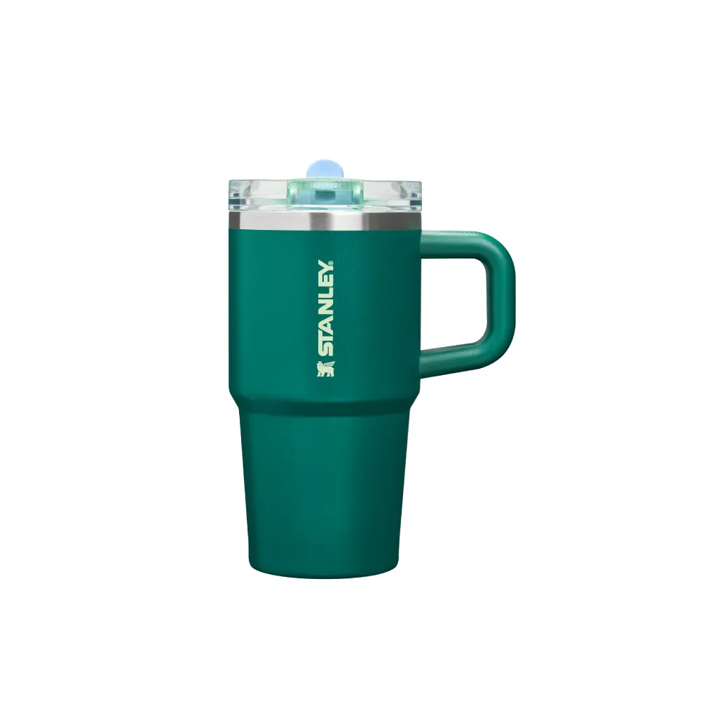 STANLEY防漏吸管隨手杯/ 0.59L/ 風暴綠