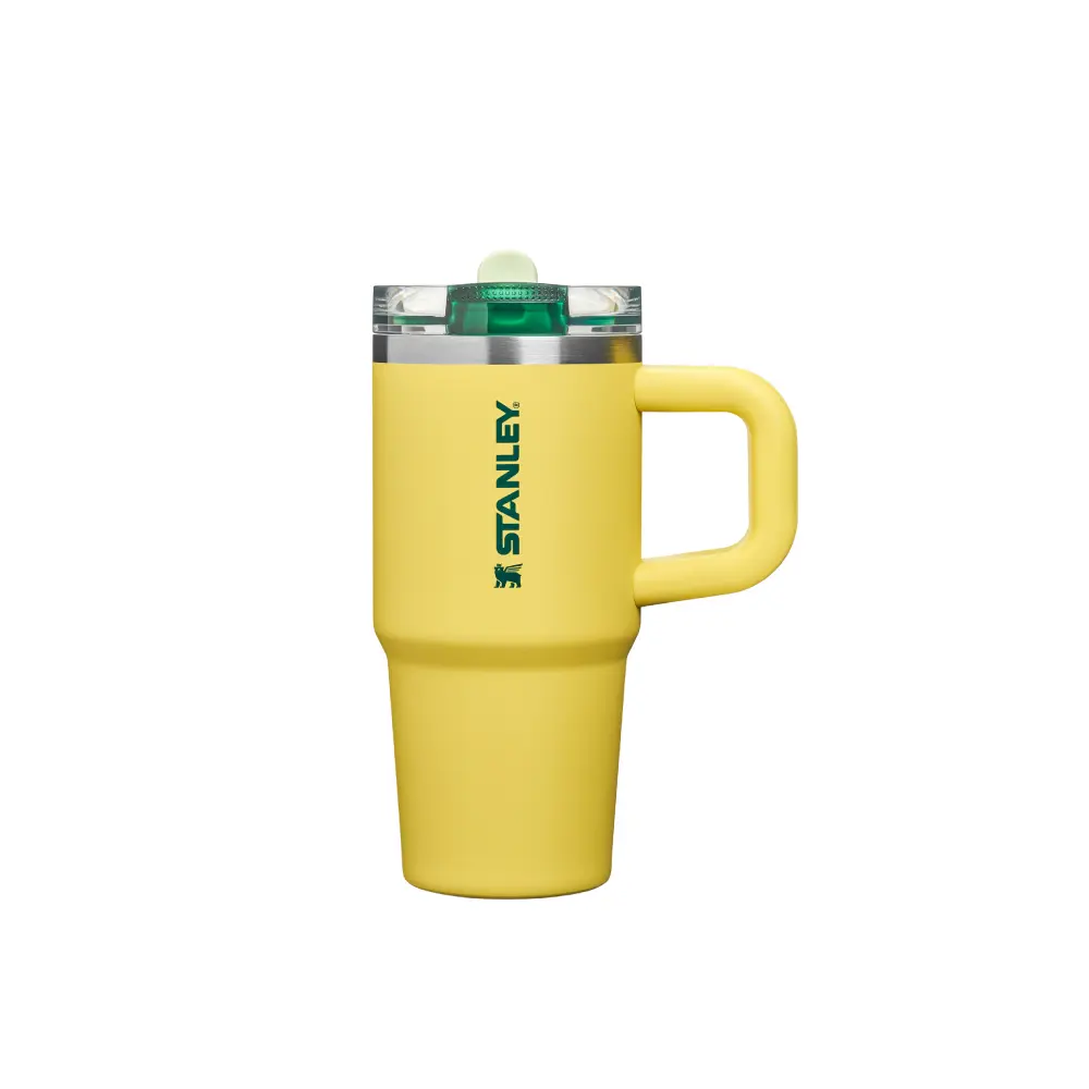 STANLEY防漏吸管隨手杯/ 0.41L/ 極速黃