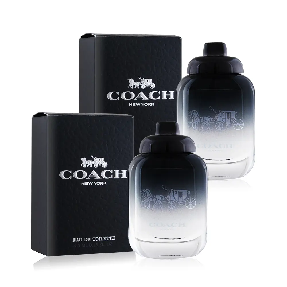 COACH 時尚經典男性淡香水迷你瓶(4.5ml)X2 EDT-公司貨