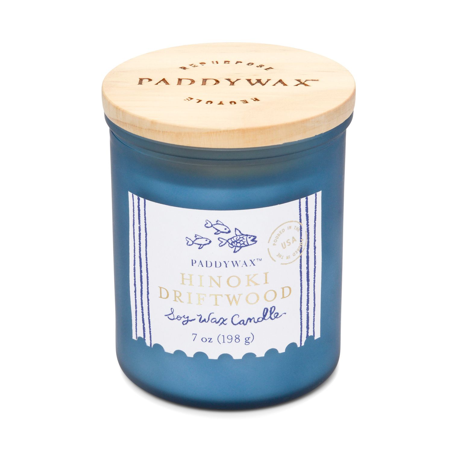 美國 PADDYWAX 藍色海岸系列38小時蠟燭/ 扁柏浮木/ 7 OZ/ EU