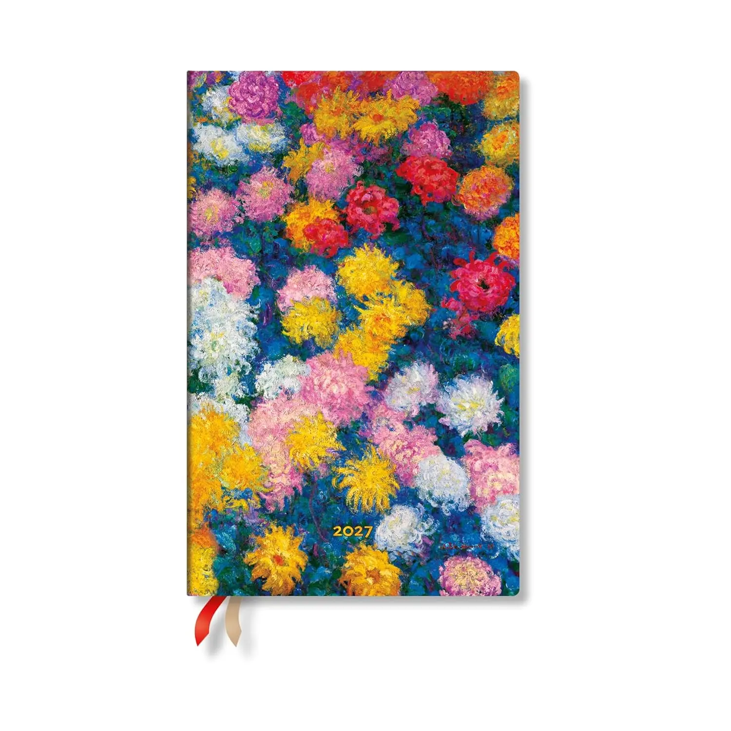 2027愛爾蘭 paperblanks 日誌/ 週間橫式記事/ 加大版/ Monet's Chrysanthemums