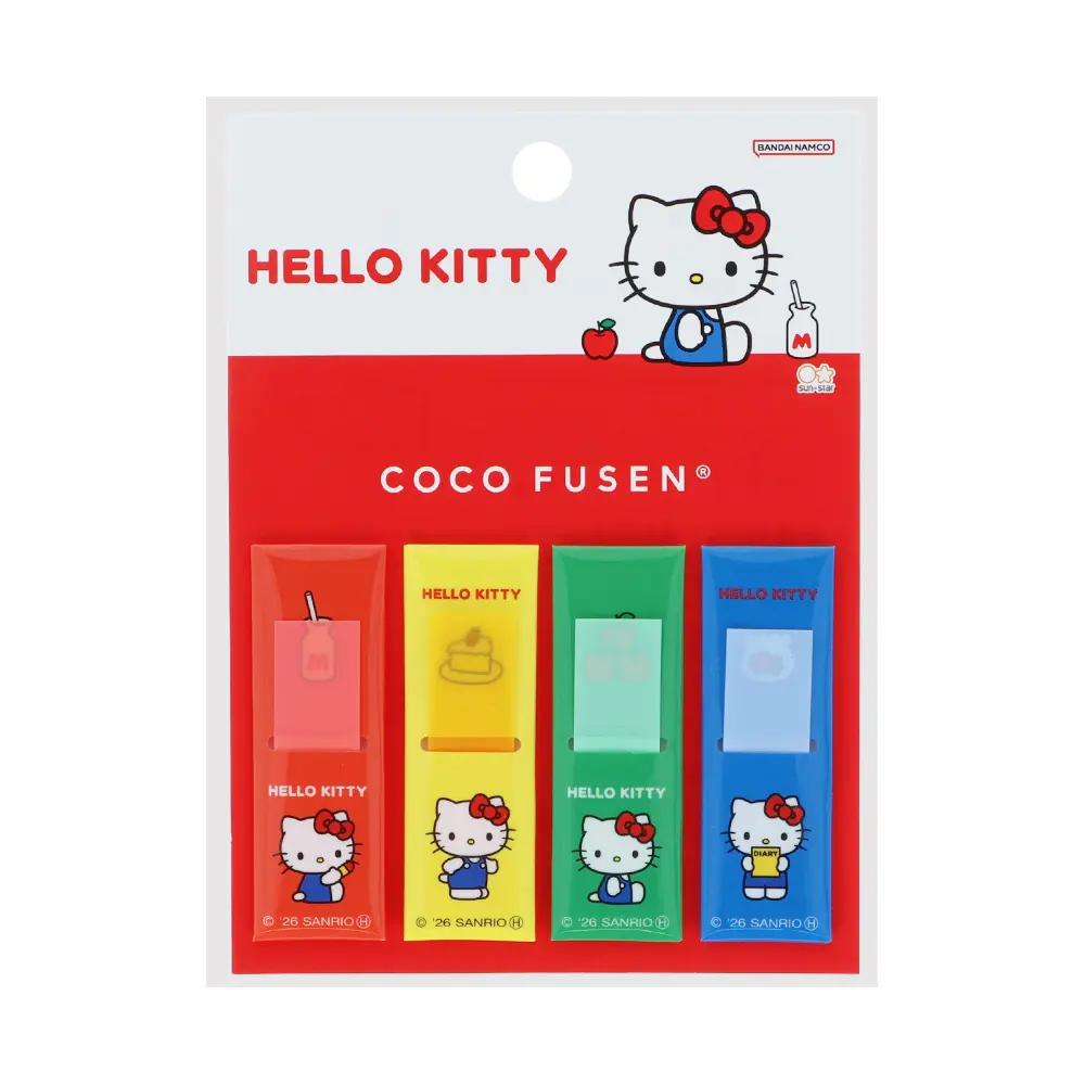 日本 sun-star New Life Collection Coco 標籤貼/ Hello Kitty