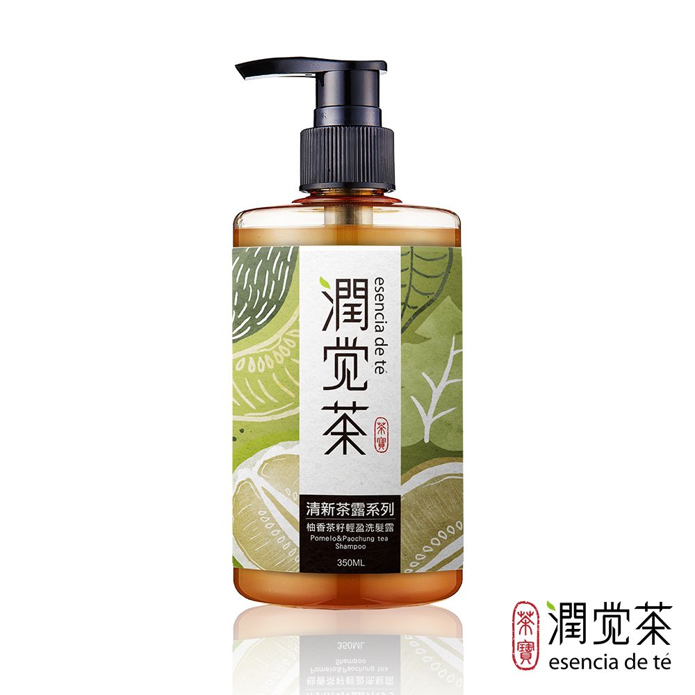 茶寶 潤覺茶清新茶露系列洗髮露/ 柚香茶籽輕盈/ 350ml