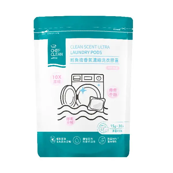 淨毒五郎輕負擔香氛濃縮洗衣膠囊/ 15g X 30入