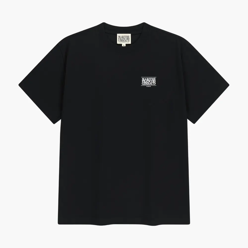 MARITHÉ FRANÇOIS GIRBAUD AEROCOOL SMALL CLASSIC LOGO TEE 小經典標誌短袖T恤/ 黑色black/ 預購 XL