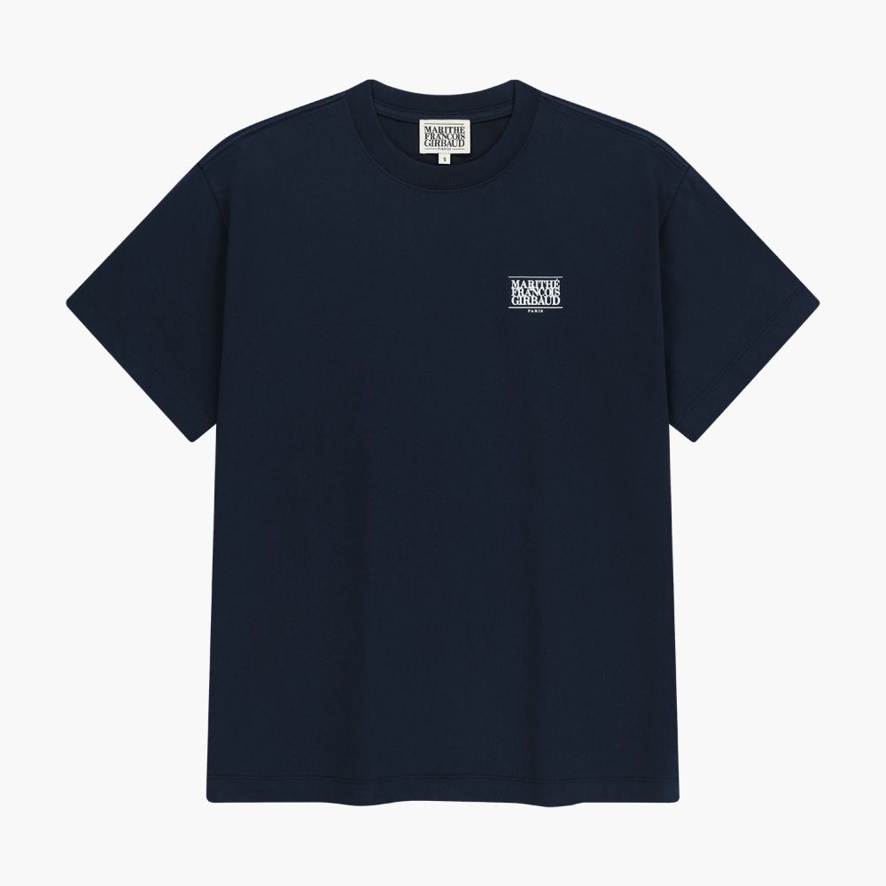 MARITHÉ FRANÇOIS GIRBAUD AEROCOOL SMALL CLASSIC LOGO TEE 小經典標誌短袖T恤/ 海軍藍navy/ 預購 M