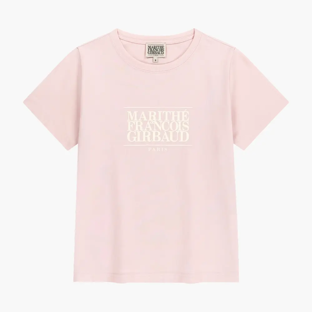 MARITHÉ FRANÇOIS GIRBAUD W CLASSIC LOGO TEE 女款 經典標誌短袖T恤/ 淺粉色light pink/ 預購 M
