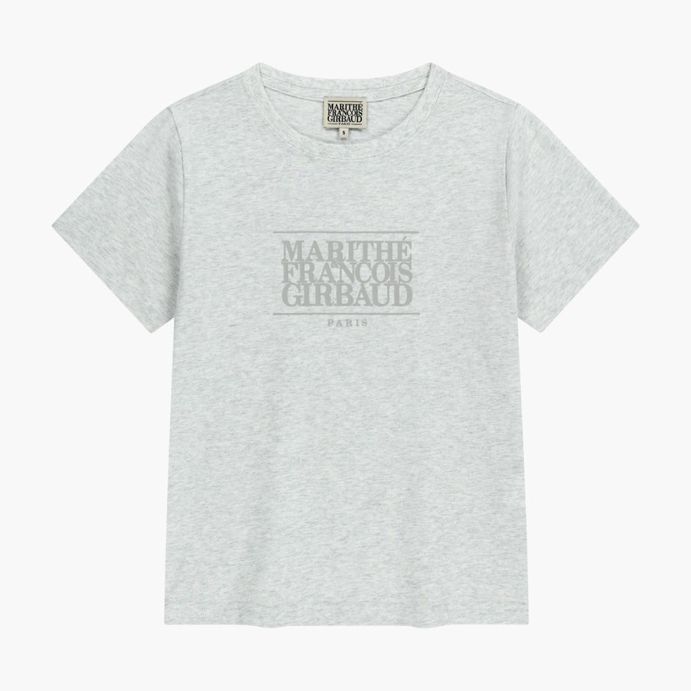 MARITHÉ FRANÇOIS GIRBAUD W CLASSIC LOGO TEE 女款 經典標誌短袖T恤/ 淺麻灰light heather gray/ 預購 M