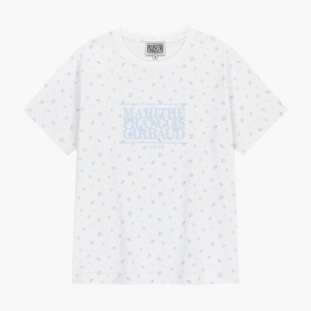 MARITHÉ FRANÇOIS GIRBAUD W CLASSIC LOGO TEE 女款 經典標誌短袖T恤/ 花朵flower/ 預購 S