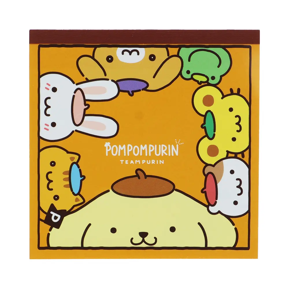 日本 sun-star 三麗鷗 Sanrio Characters 方型便條紙本/ 布丁狗/ 橘