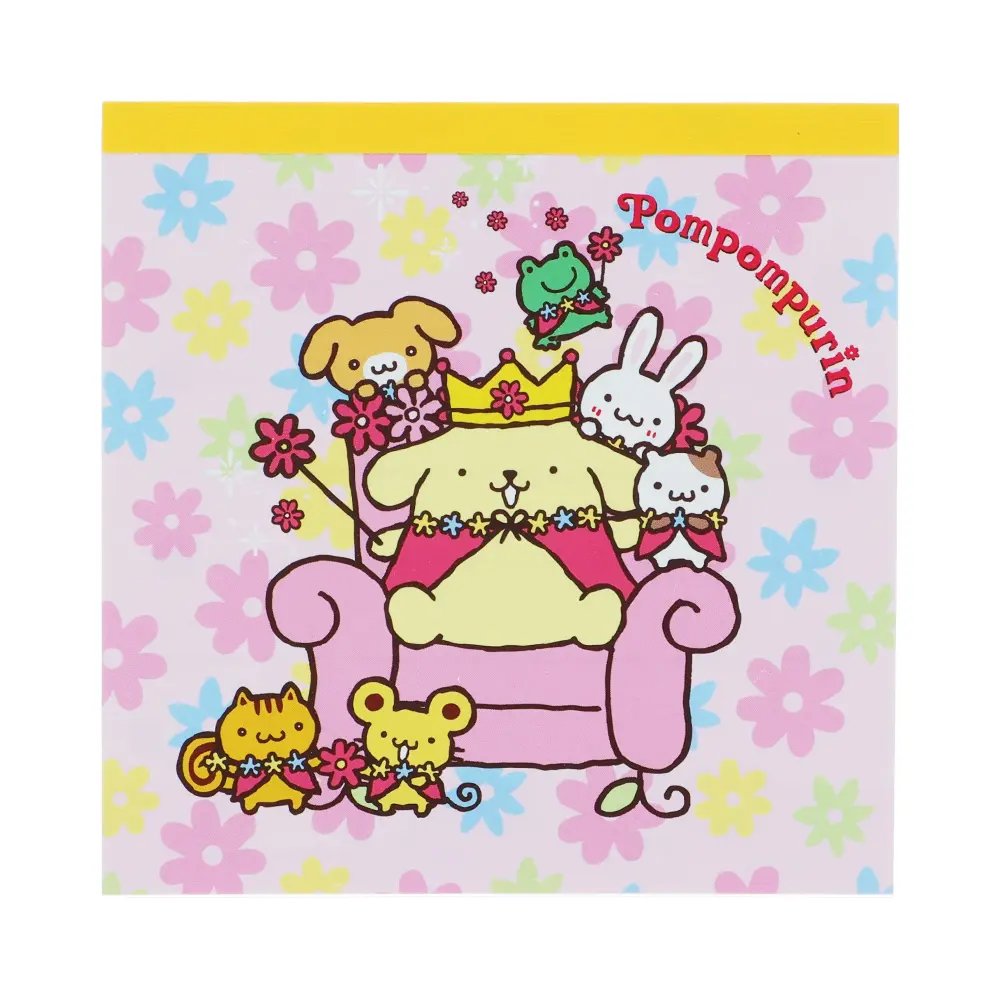 日本 sun-star 三麗鷗 Sanrio Characters 方型便條紙本/ 布丁狗/ 粉