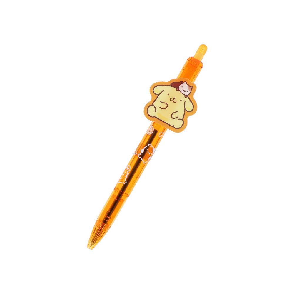 日本 sun-star 三麗鷗 Sanrio Characters 油性原子筆/ 0.5mm/ 黑筆/ 布丁狗/ 橘