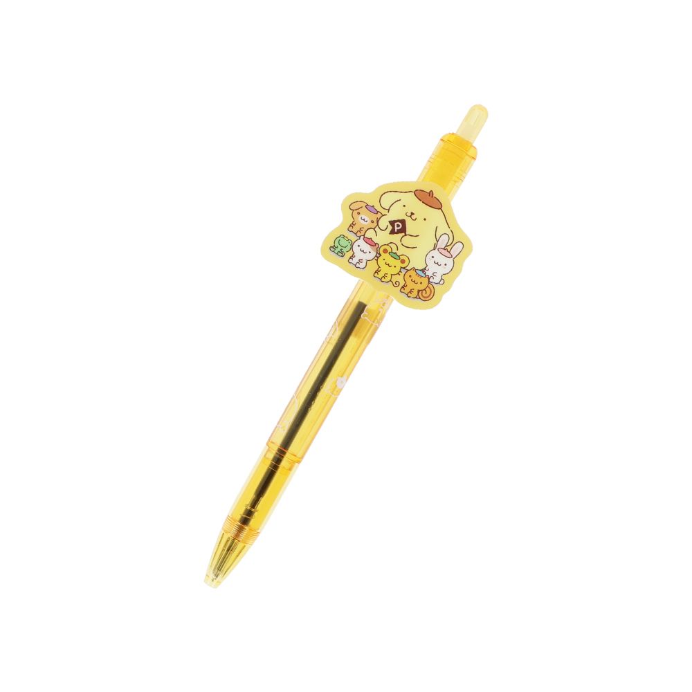 日本 sun-star 三麗鷗 Sanrio Characters 油性原子筆/ 0.5mm/ 黑筆/ 布丁狗/ 黃