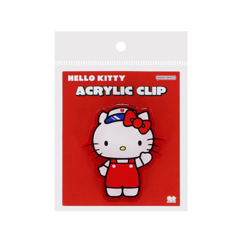 日本 sun-star 三麗鷗 Sanrio Characters 造型事務夾/ Hello Kitty/ 紅