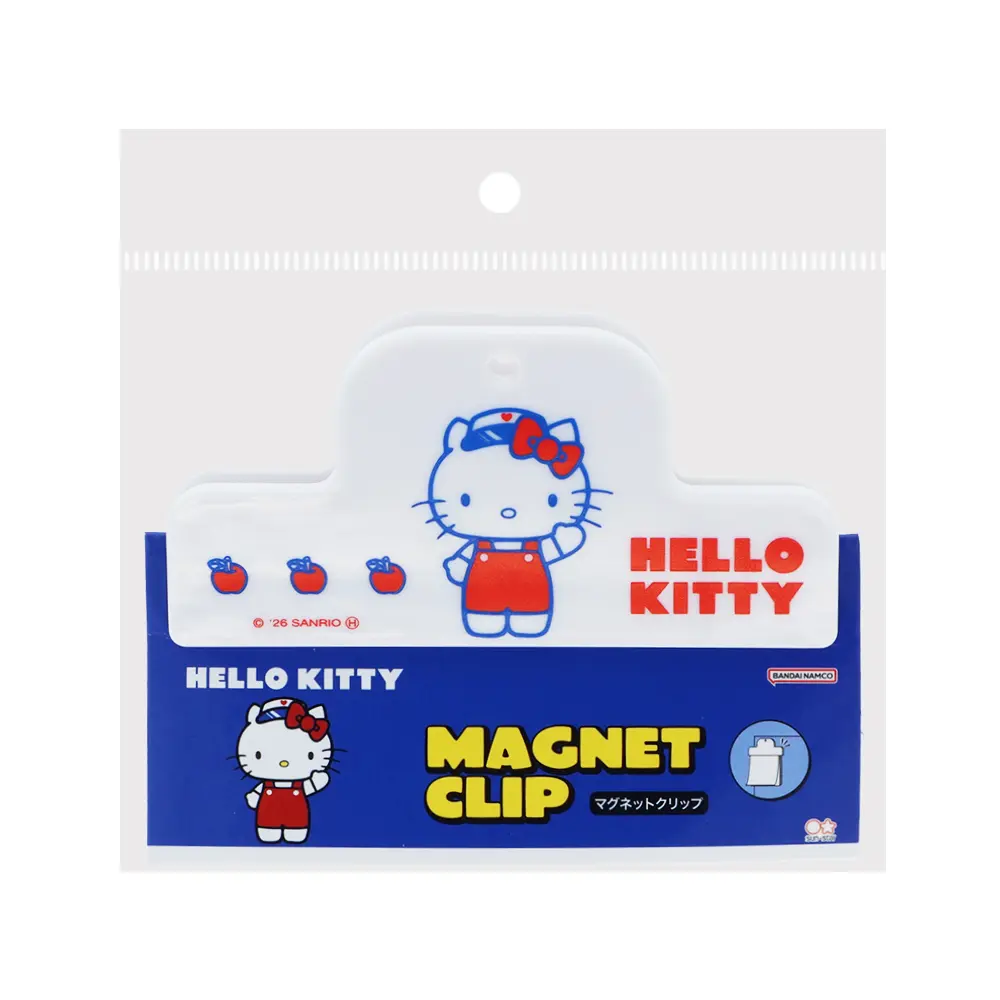 日本 sun-star 三麗鷗 Sanrio Characters 磁鐵事務夾/ Hello Kitty/ 白