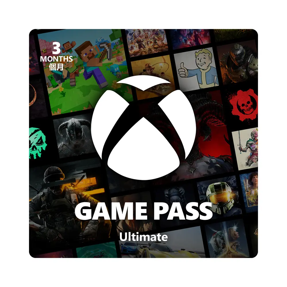 Microsoft 微軟 XBOX Game Pass Ultimate 3個月訂閱卡 - ESD 數位下載版(實體票券)