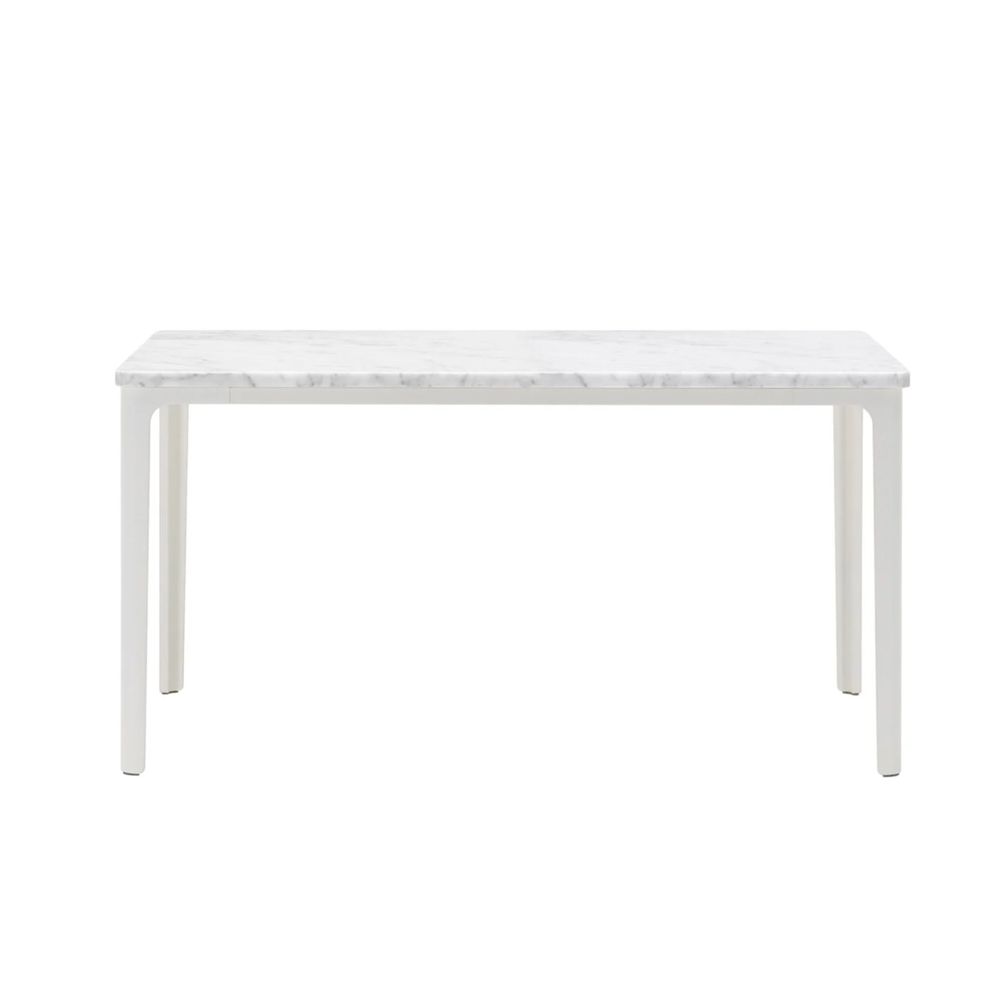 北歐櫥窗/Vitra Plate Table 邊桌(大理石桌面、白色桌腳、71 x 71 公分)