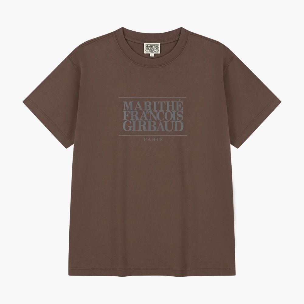 MARITHÉ FRANÇOIS GIRBAUD CLASSIC LOGO TEE 經典標誌短袖T恤/ 棕色brown/ 預購 S