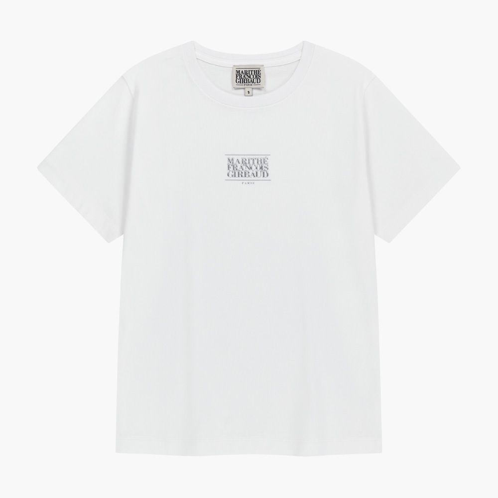MARITHÉ FRANÇOIS GIRBAUD W SMALL CLASSIC LOGO TEE 女款 小經典標誌短袖T恤/ 白色white/ 預購 M