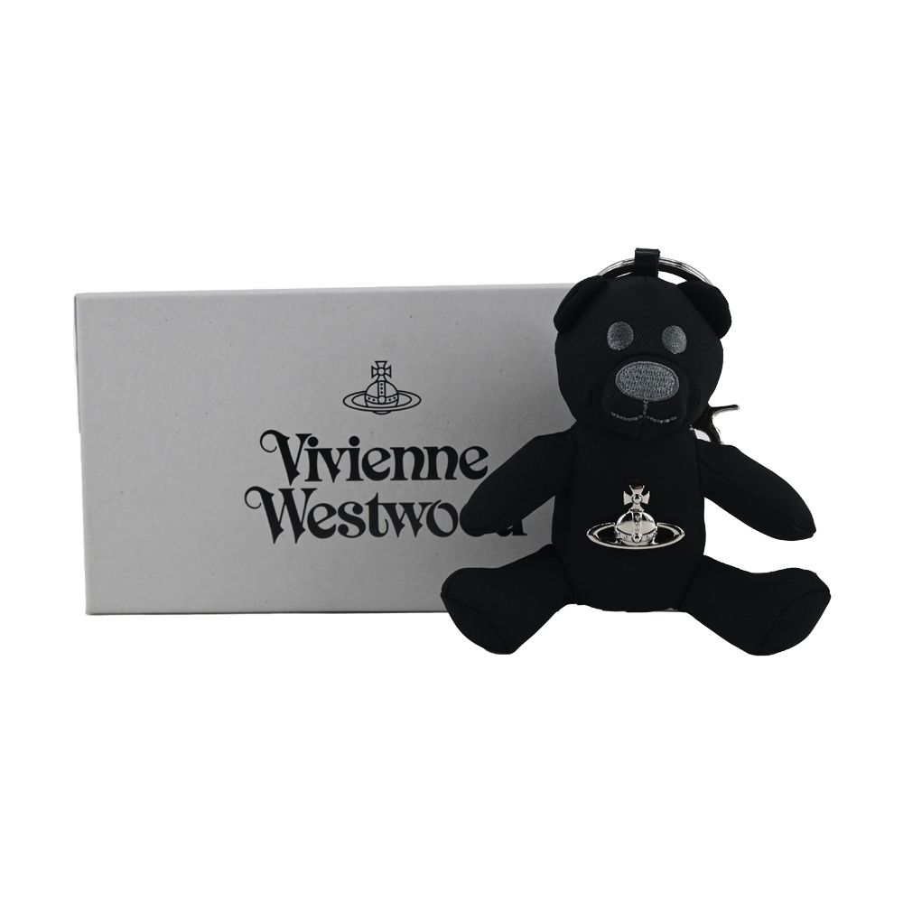 Vivienne Westwood Teddy Bear Keyring 經典黑色立體泰迪熊鑰匙圈/平行輸入