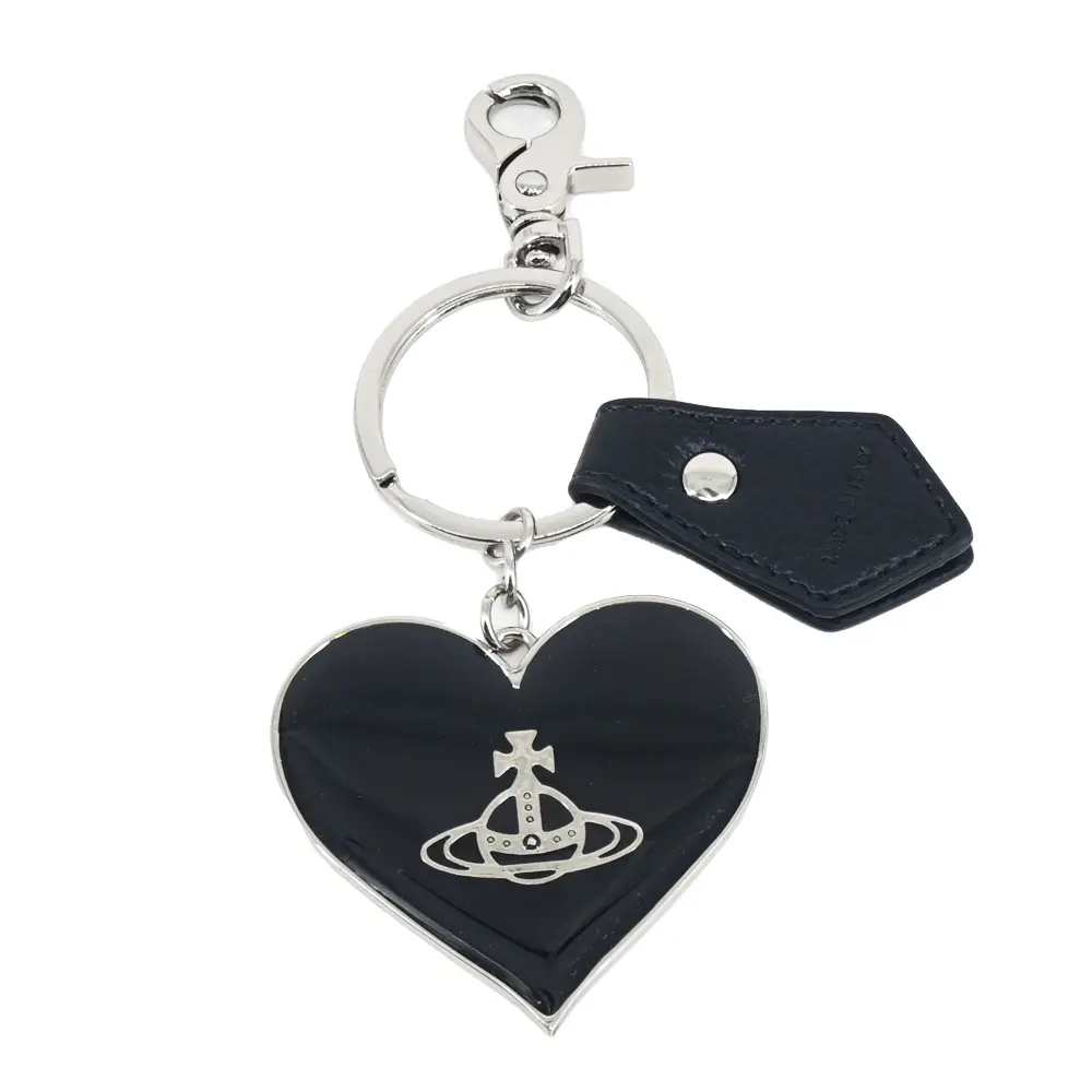 Vivienne Westwood Mirror Heart 經典鏡面愛心土星鑰匙圈 /平行輸入