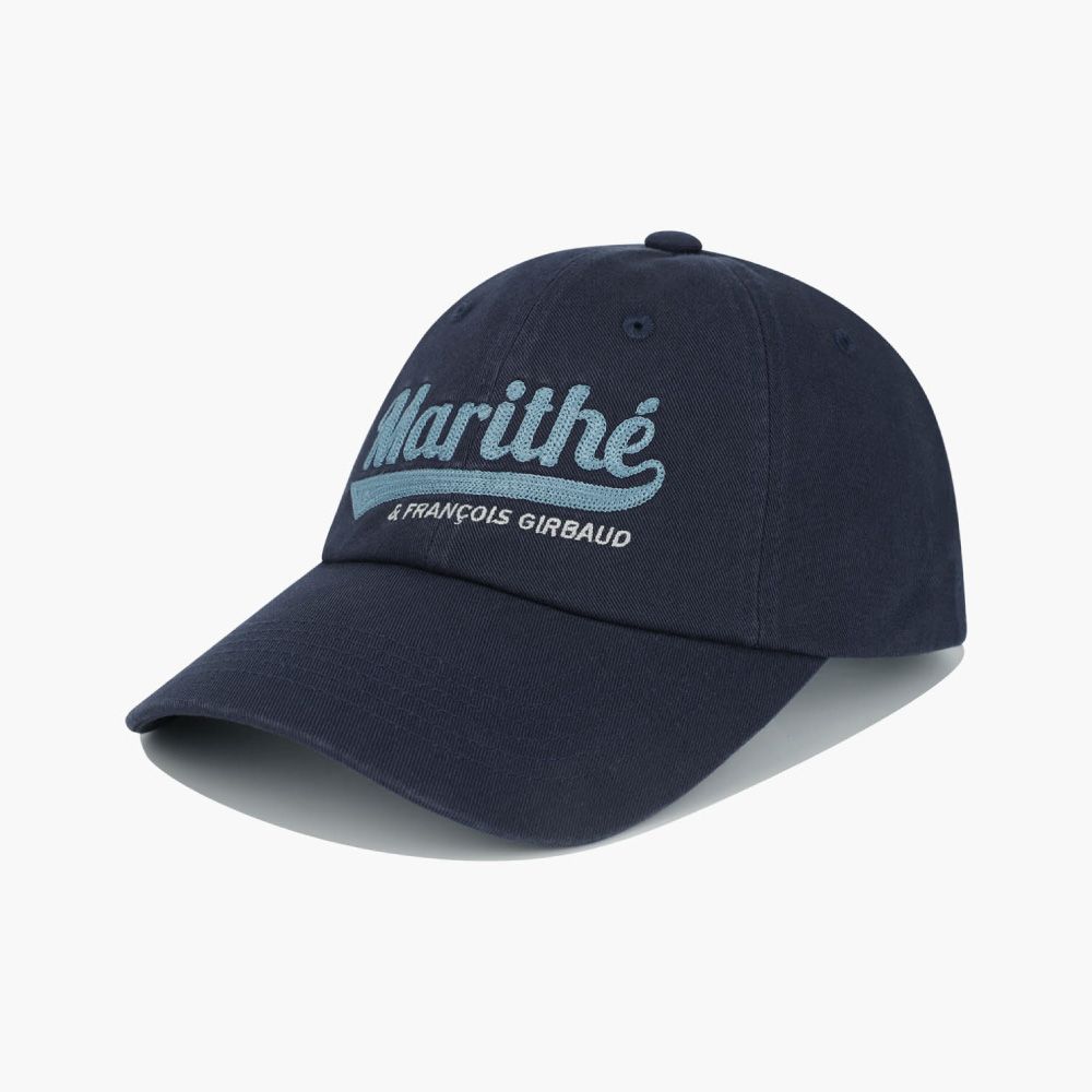MARITHÉ FRANÇOIS GIRBAUD VINTAGE BASEBALL GRAPHIC CAP 復古棒球圖案棒球帽 深藍navy