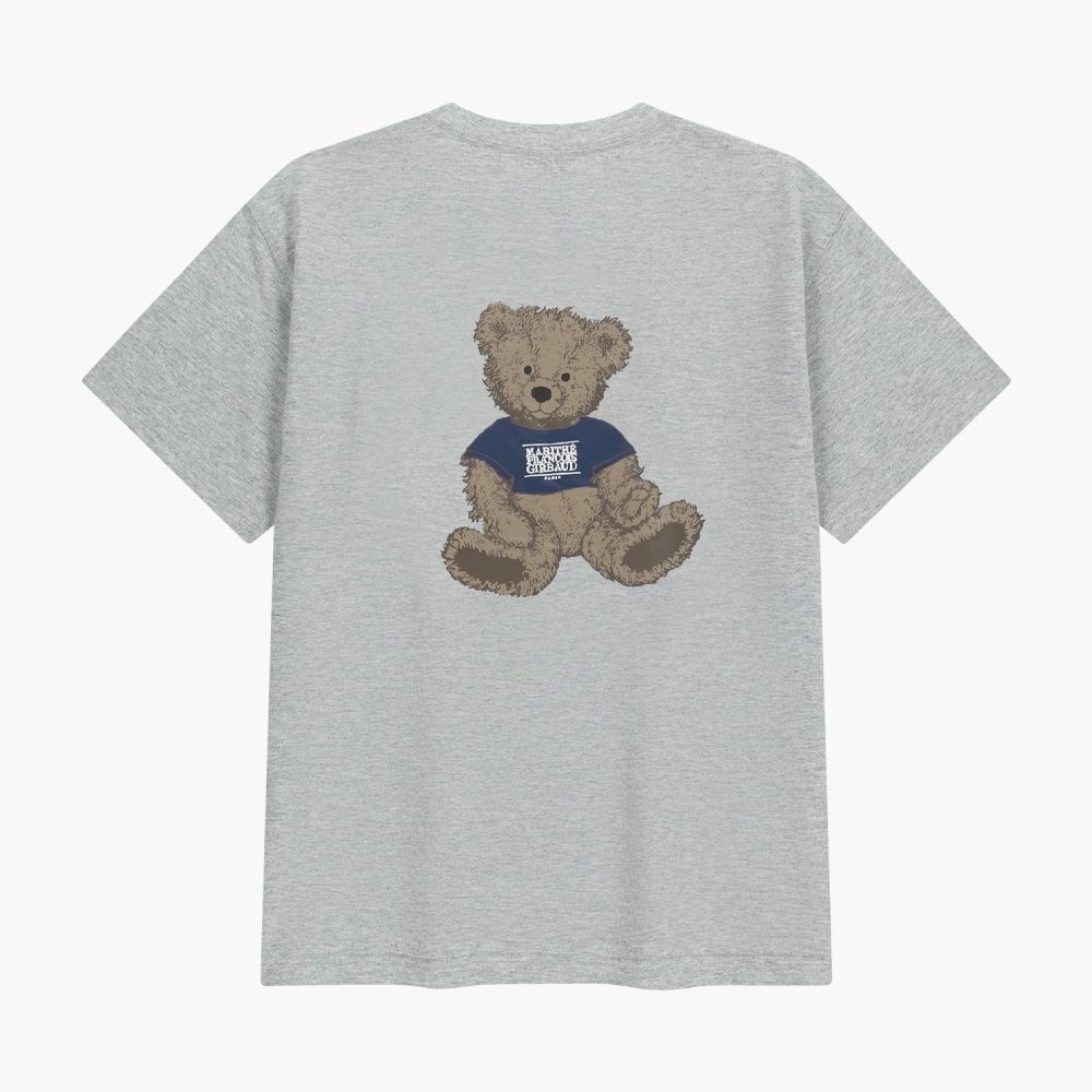 MARITHÉ FRANÇOIS GIRBAUD DOODLE BEAR TEE 塗鴉小熊短袖T恤/ 混灰色heather gray/ 預購 XL