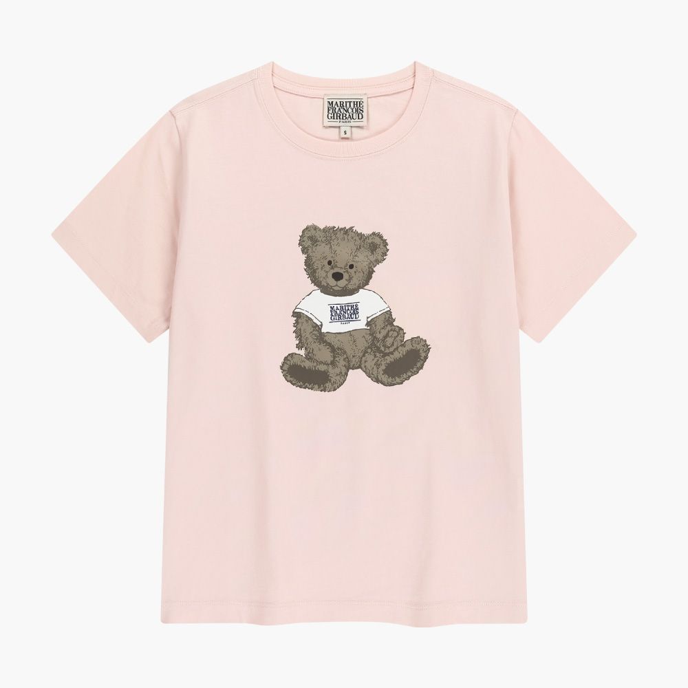 MARITHÉ FRANÇOIS GIRBAUD W DOODLE BEAR TEE 女款 塗鴉小熊短袖T恤/ 淺粉色light pink/ 預購 M