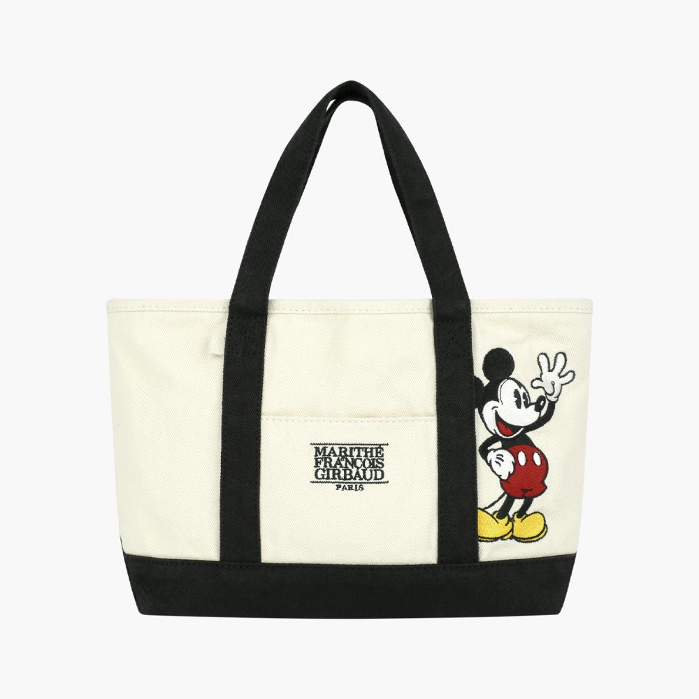 MARITHÉ FRANÇOIS GIRBAUD [MARITHE_DISNEY] MICKEY_TOTE BAG Disney 聯名米奇托特包 象牙白ivory