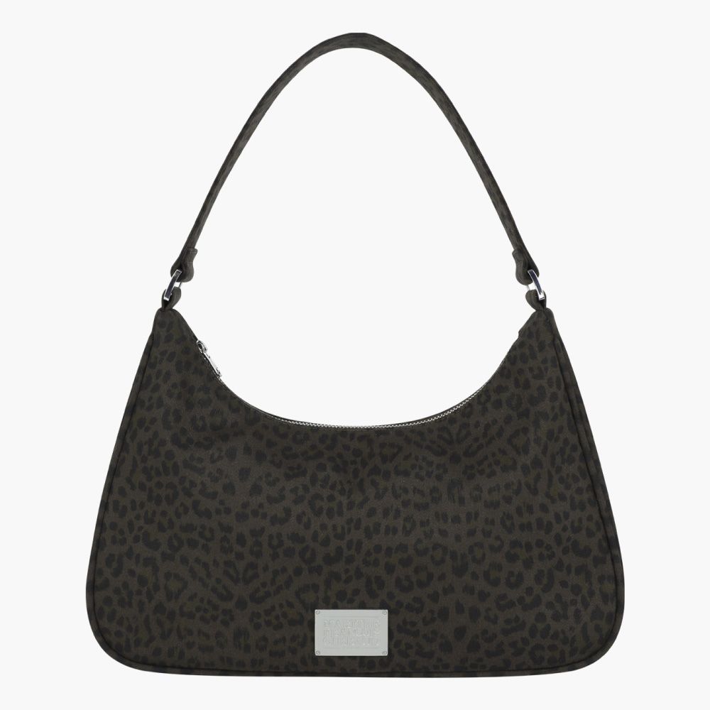 MARITHÉ FRANÇOIS GIRBAUD CLASSIC LOGO HOBO BAG 經典金屬標誌腋下包 豹紋leopard