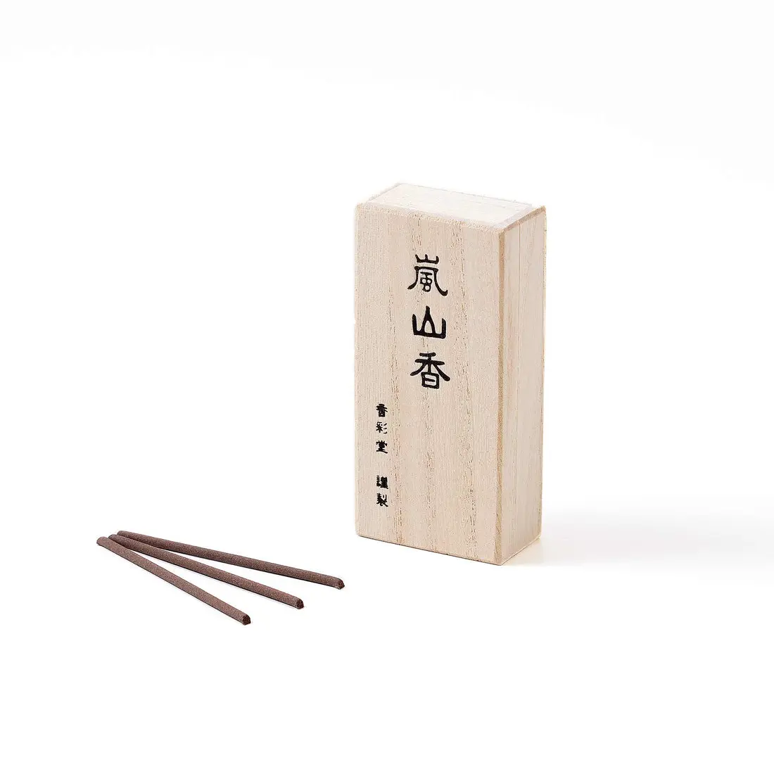 日本 香彩堂 線香/ 山紫水明/ 30支入/ 附桐木盒/嵐山月影
