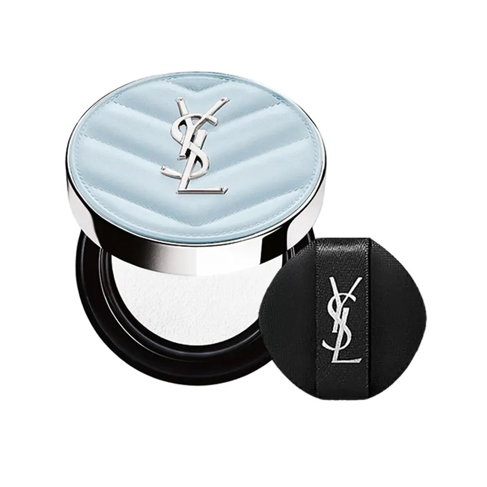 YSL 夢幻冰藍氣墊粉餅 14g/平行輸入