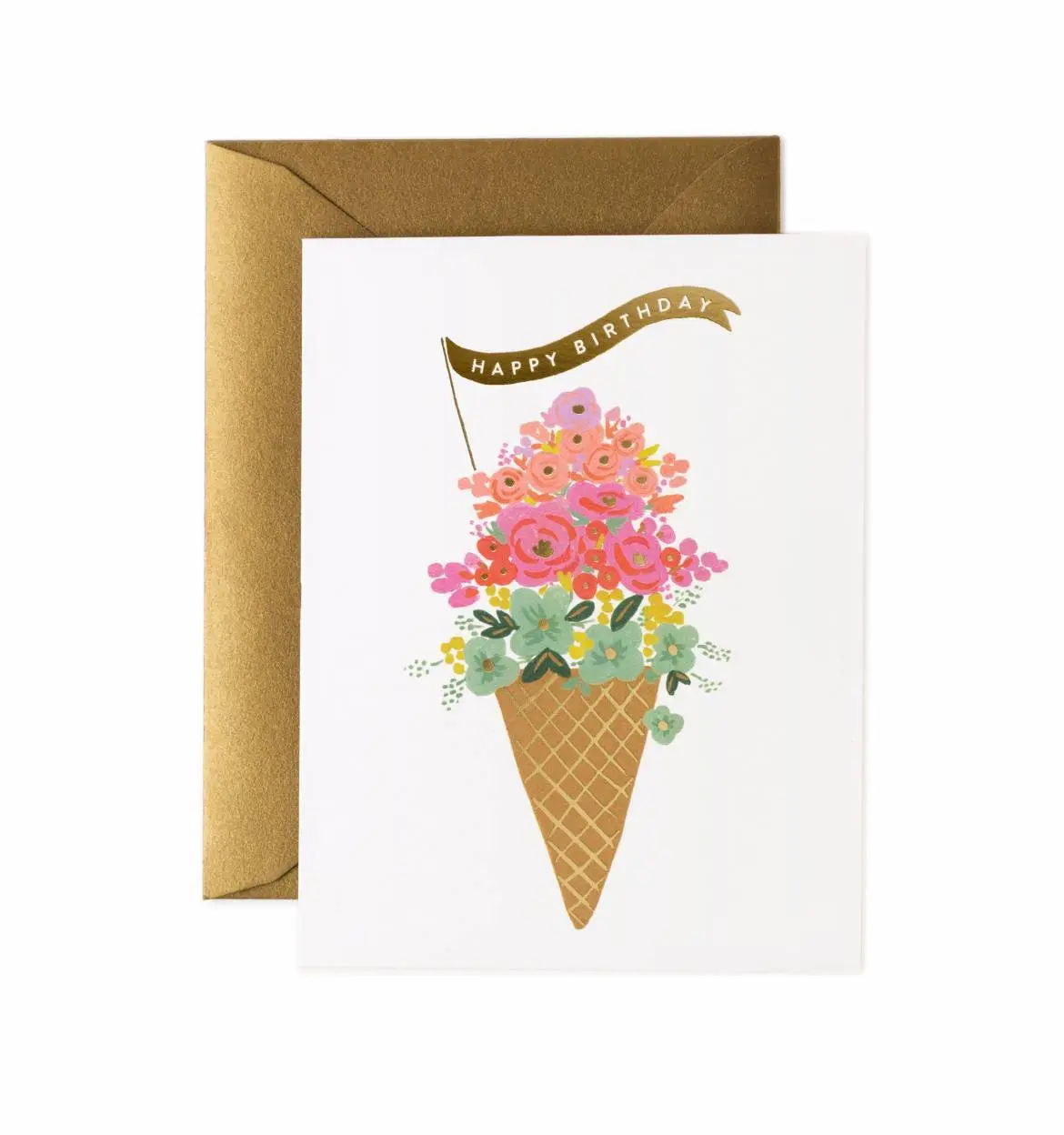 美國RIFLE PAPER 生日卡/ Ice Cream Birthday