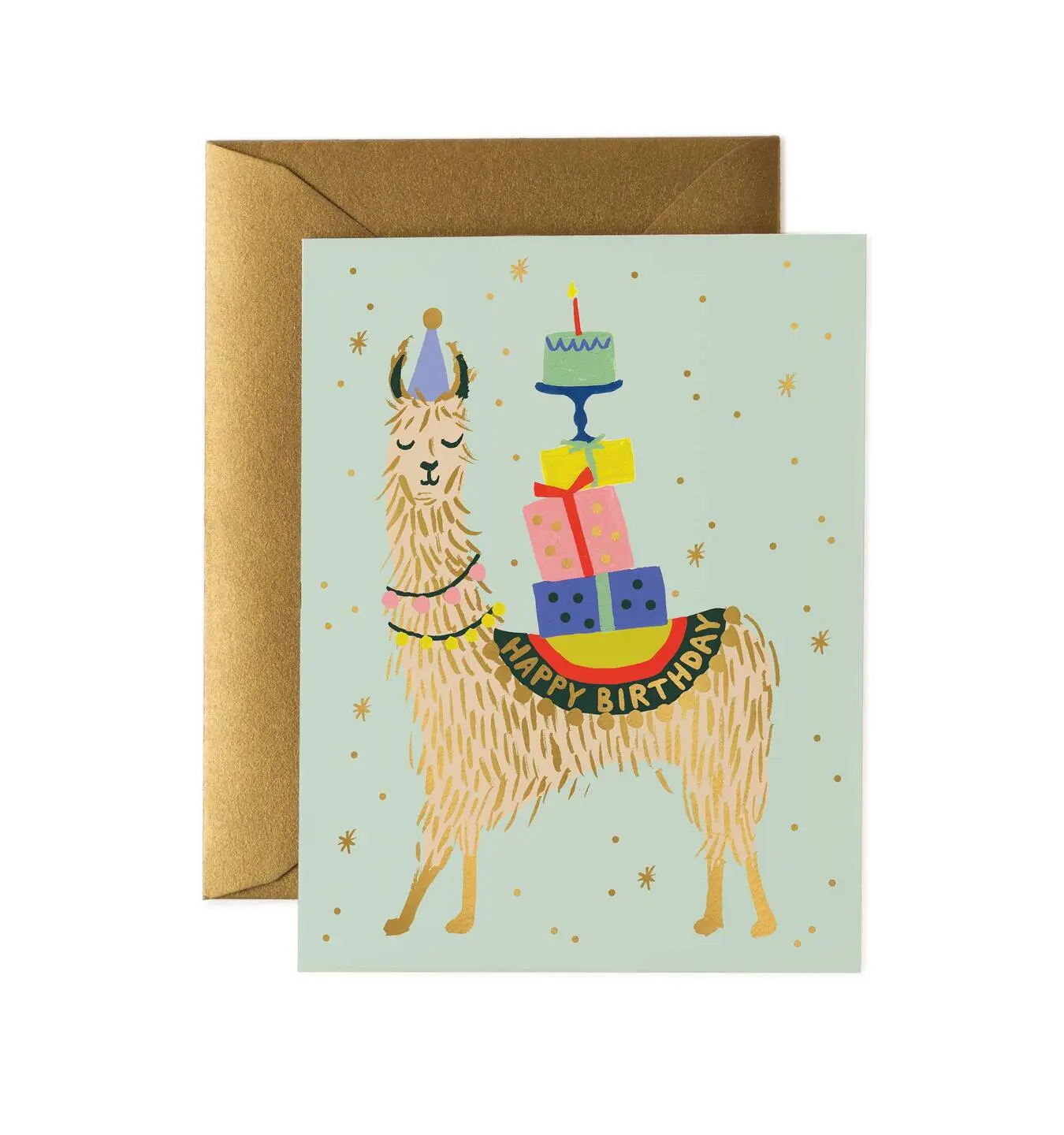 美國RIFLE PAPER 生日卡/ Llama Birthday