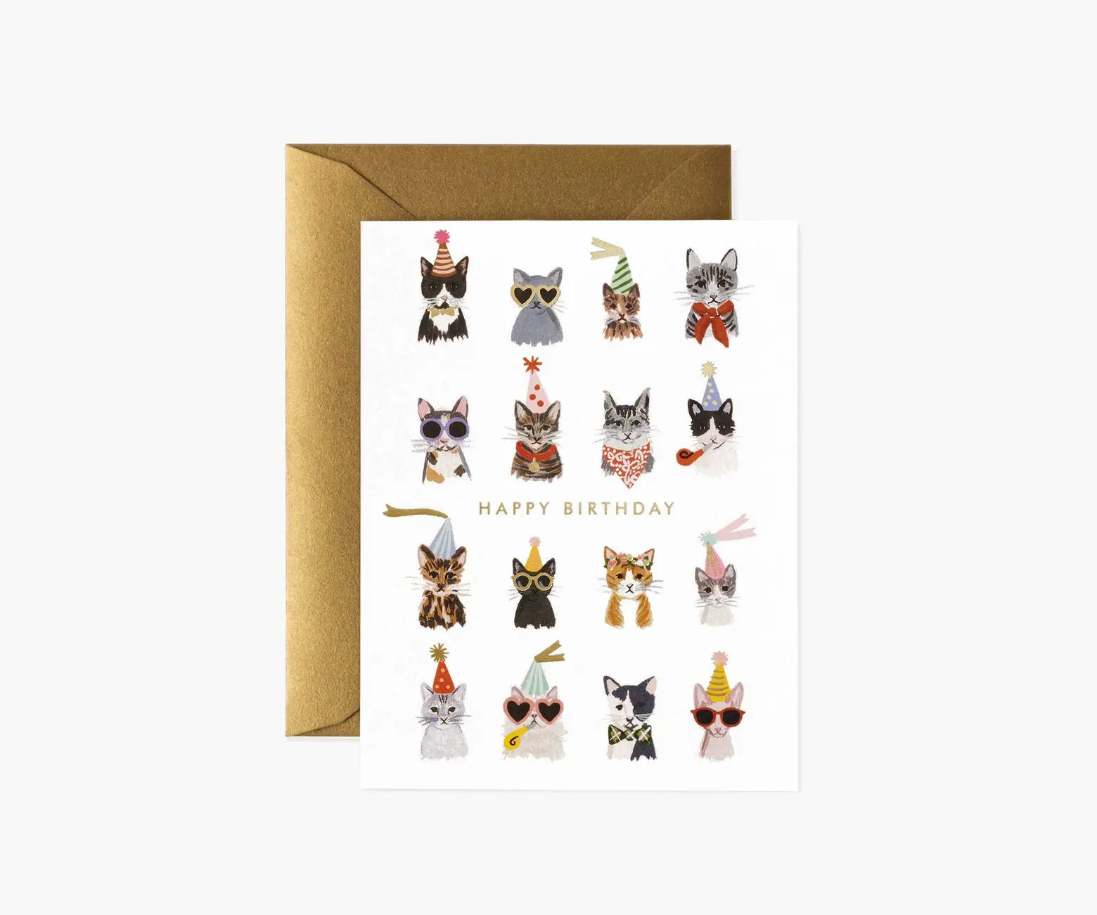 美國RIFLE PAPER 生日卡/ Cool Cats Birthday