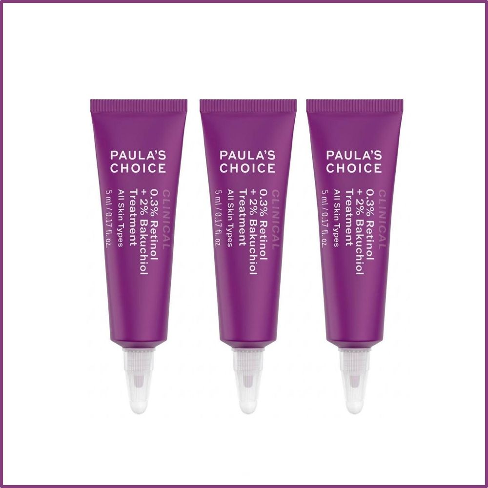 【Paula's Choice 寶拉珍選】0.3%A醇+2%補骨脂酚精華乳5ml 三入組 公司貨(效期2026/08/01)