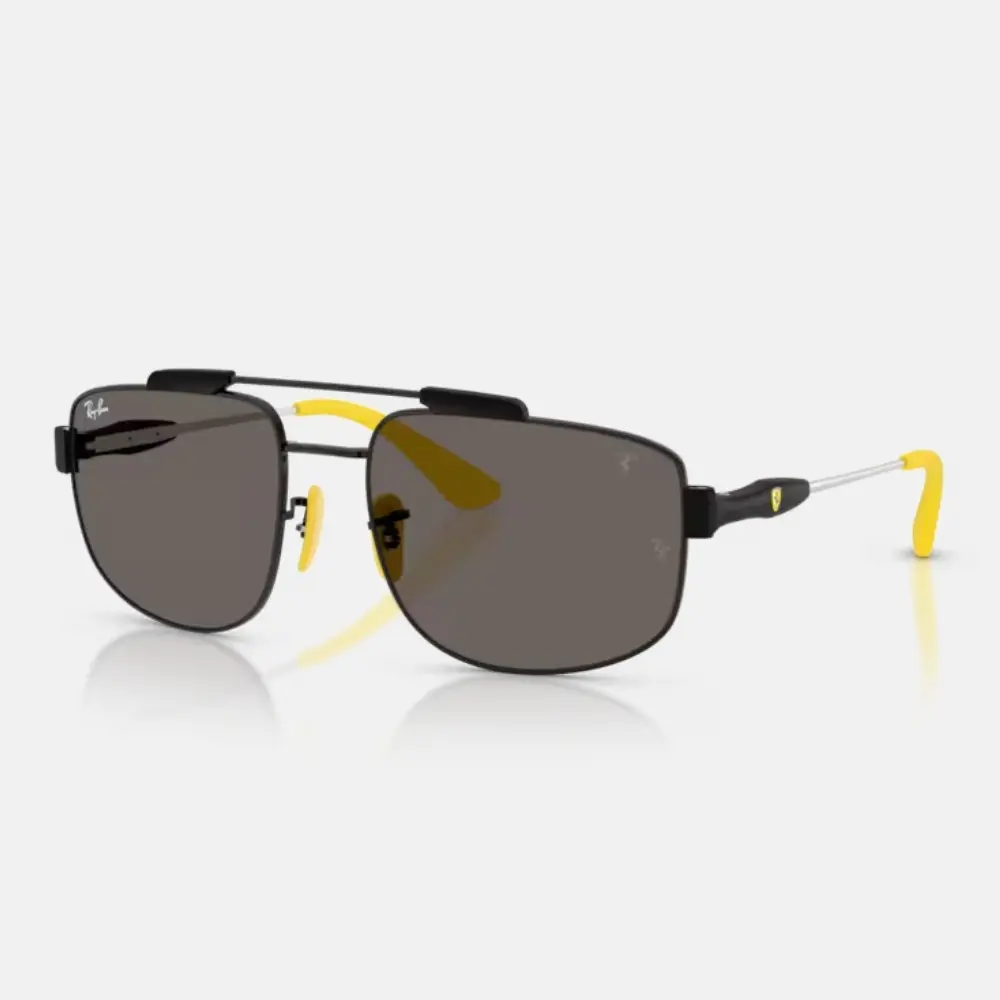 Ray Ban｜RB3789M-F137B1 法拉利聯名款 方形金屬太陽眼鏡/ 公司貨