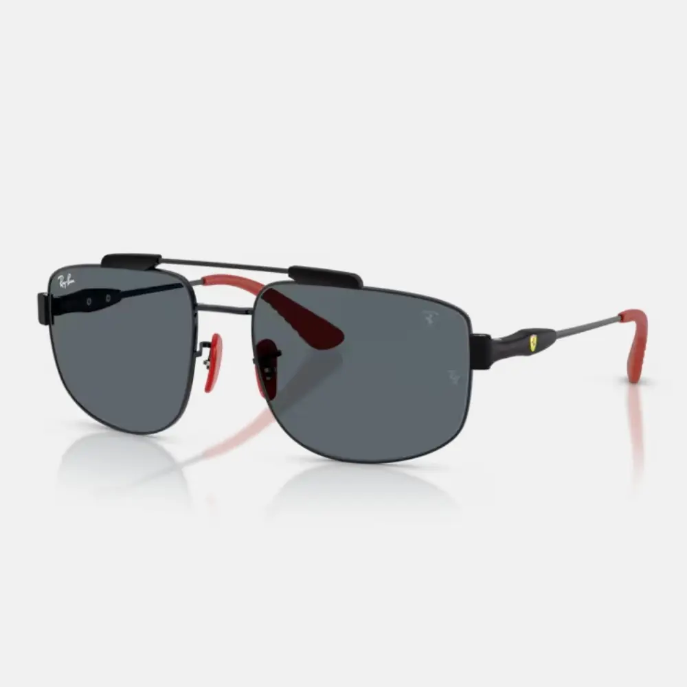 Ray Ban｜RB3789M-F139R5 法拉利聯名款 方形金屬太陽眼鏡/ 公司貨