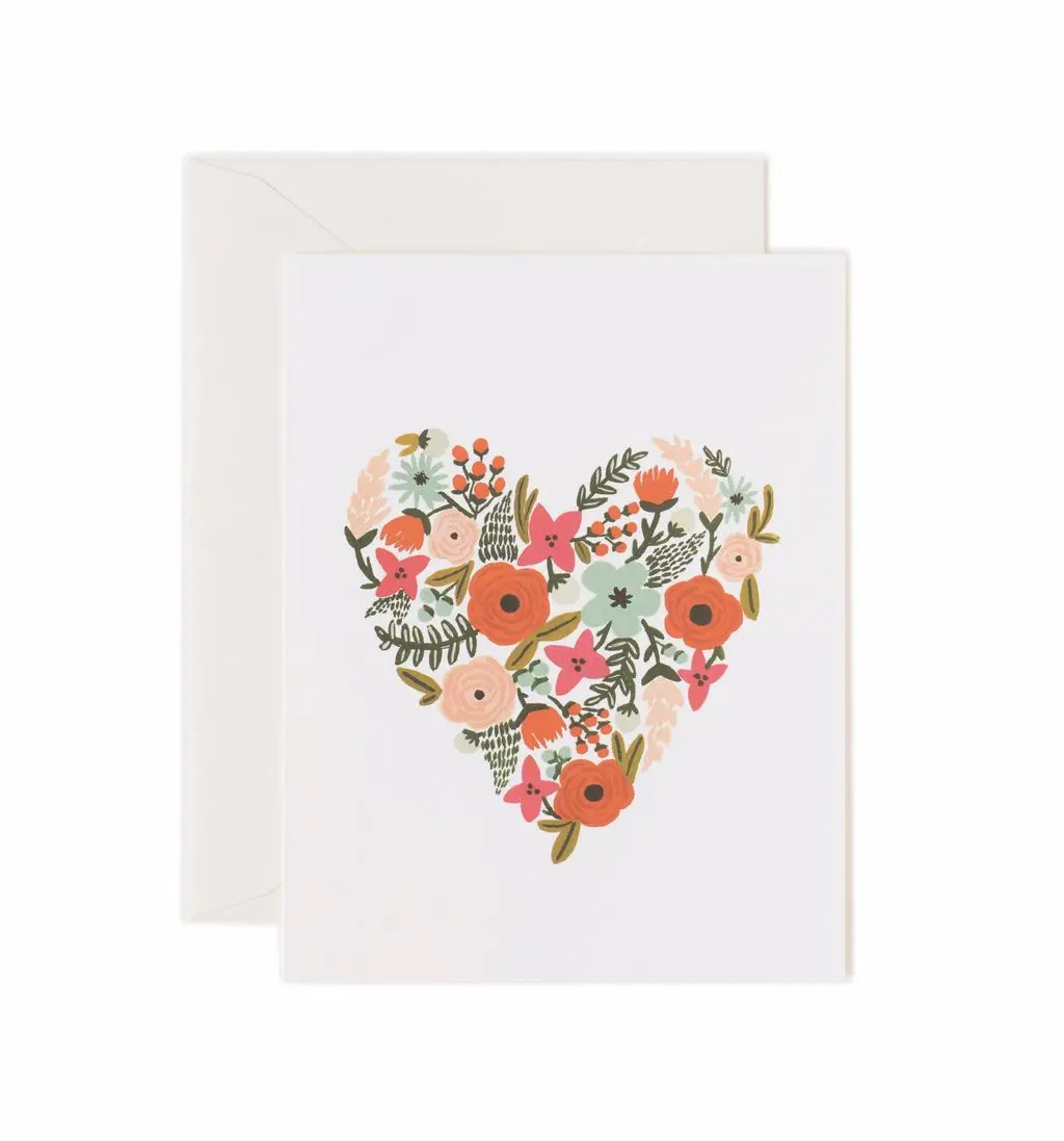 美國RIFLE PAPER 情人卡/ Floral Heart